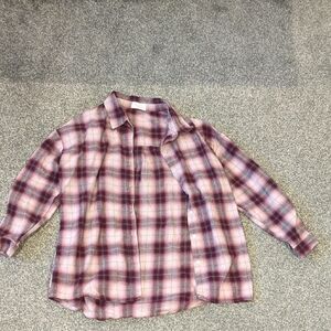 Purple and Pink Button Down Shirt